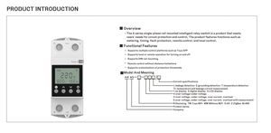 220V 230V LCD 디스플레이 Tuya 와이파이 과전압 및 저전압 전류 보호 스마트 보호 스위치 - Product Image 3
