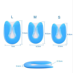 1 Par de Almohadillas de Gel de Silicona en Forma de U para el Talón, para Fascitis Plantar, Espolón Calcáneo, Alivio del Dolor, Cuidado de los Pies para Hombres y Mujeres - Product Image 6