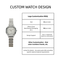 Montre à mouvement à quartz lumineux avec bracelet en acier inoxydable, montre de couple à quartz, design simple