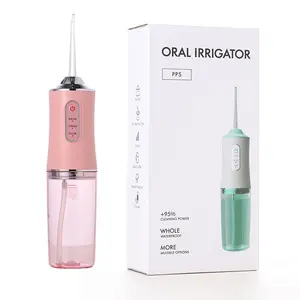 Mesin pembersih gigi, irigator Oral tanpa kabel Usb dapat diisi daya membersihkan gigi Mini Jet air Flosser elektronik