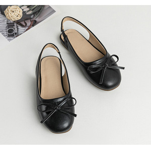 Nouvelle Collection – Chaussures Plates en PU pour Enfants, Semelle Souple, Couleur Unie, Style Princesse, Idéales Printemps-Été – Vente en Gros - Product Image 3