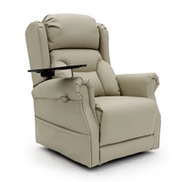 Geeksofa Chaise inclinable moderne Quad Motor Power Electric Medical Lift Riser Power Headrest Support lombaire Cadre en bois pour personnes âgées