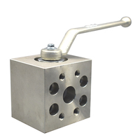 Katup Bola Flens Tipe SAE Harga Pabrik Murah Bahan Stainless Steel Katup Bola Hidrolik Tekanan Tinggi Operasi Manual Pipa Oli