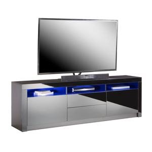 <span class=keywords><strong>Meuble</strong></span> <span class=keywords><strong>TV</strong></span> moderne pour salon, <span class=keywords><strong>noir</strong></span> <span class=keywords><strong>et</strong></span> <span class=keywords><strong>blanc</strong></span>, personnalisable, unités de support de télévision, basses, <span class=keywords><strong>LED</strong></span>, <span class=keywords><strong>meuble</strong></span> <span class=keywords><strong>TV</strong></span>, support de télévision moderne de luxe - Product Image 2