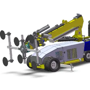 800kg capacity full auto driven metal sheet vacuum lifting machine equipment for glass and stone