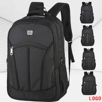 Sac à dos pour ordinateur portable 15 pouces avec logo personnalisé, imperméable, en Oxford, durable, fermeture éclair tendance, sac à dos pour étudiants unisexe