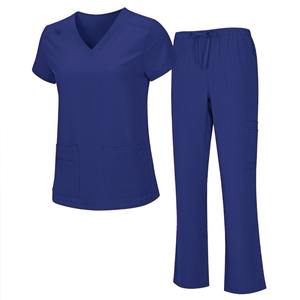 Conjuntos de uniformes de Enfermería de secado rápido, poliéster, médico, enfermeras, uniforme quirúrgico femenino, conjunto de exfoliación elástico, médico para mujeres - Product Image 6