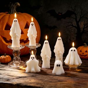 Handmade Halloween Cute Ghost Scented <b>Candle</b> Ghost <b>Soy</b> Wax <b>Candle</b> for Party Decoration Wholesale - Product Image 2