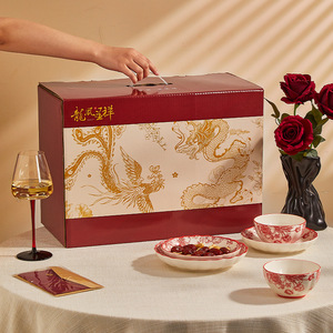 Vajilla de Cerámica Duradera para el Hogar con Esmalte Resistente a los Arañazos, Apta para Lavavajillas y Microondas, para Bodas Chinas - Product Image 4