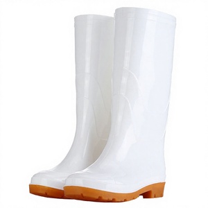 Botas de Seguridad Sanitarias Blancas de Caña Alta para Fábrica de Alimentos, Impermeables, Ligeras, con Forro de Malla, para Hombre - Product Image 1