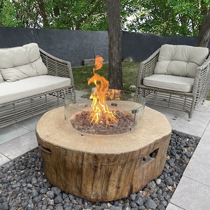 <span class=keywords><strong>Foyer</strong></span> extérieur en pierre comme une cheminée, cadre en bois, bar, table <span class=keywords><strong>de</strong></span> feu dans le jardin, vente en gros - Product Image 4