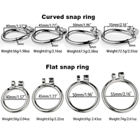 Cage de chasteté en acier inoxydable pour homme, cadeau de la Saint-Valentin, avec serrures invisibles, cage de chasteté plate, dispositifs de chasteté masculine