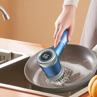 Brosse de nettoyage électrique en aluminium rechargeable, brosse à vaisselle multifonction sans fil portable pour cuisine, garantie 1 an