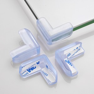 Ensemble de protecteurs d'angle de sécurité Gel adhésif haute résistance Protections anti-bébé Protection d'angle de bord de table de meubles transparents - Product Image 3