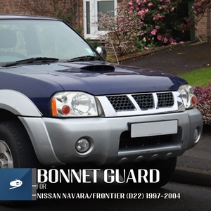 Deflector de Capó de Policarbonato para Carrocería 4x4, Protector Acrílico Frontal contra Insectos para Nissan Navara Frontier D22 1997-2004 - Product Image 4