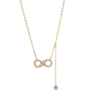 Ensemble de bijoux tendance en acier inoxydable plaqué or 14 carats AG, bracelet, collier, boucles d'oreilles en zircon en forme de lettre, pour mariage