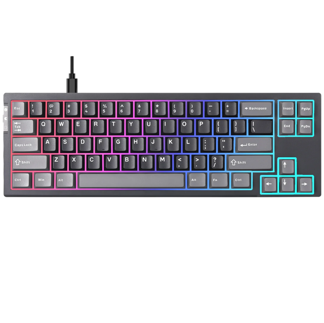 YUNZII RT68 65% Compact Mechanical Keyboard Magnetic Switch Rapid Trigger RGB Backlit Keyboard for Gaming Laptop Desktop Office