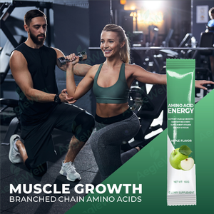 Aeglewell Nouveau gel énergétique avec de vrais acides aminés de fruits Electrolytes Stick énergétique pour la gelée diététique Saveur de pomme - Product Image 5