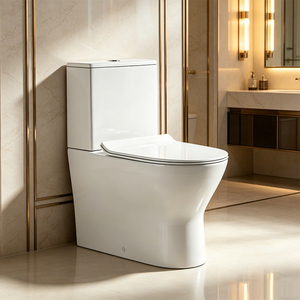 <span class=keywords><strong>Scarico</strong></span> a Parete in Ceramica a Due Pezzi, Facile da Pulire, Superficie Smaltata, <span class=keywords><strong>Scarico</strong></span> per WC di Alta Qualità - Product Image 2