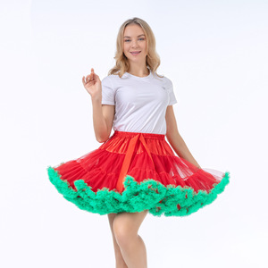 Jupe tutu superposée bicolore pour <span class=keywords><strong>femme</strong></span>, courte, bouffante et moelleuse, pour cosplay et spectacle - Product Image 5
