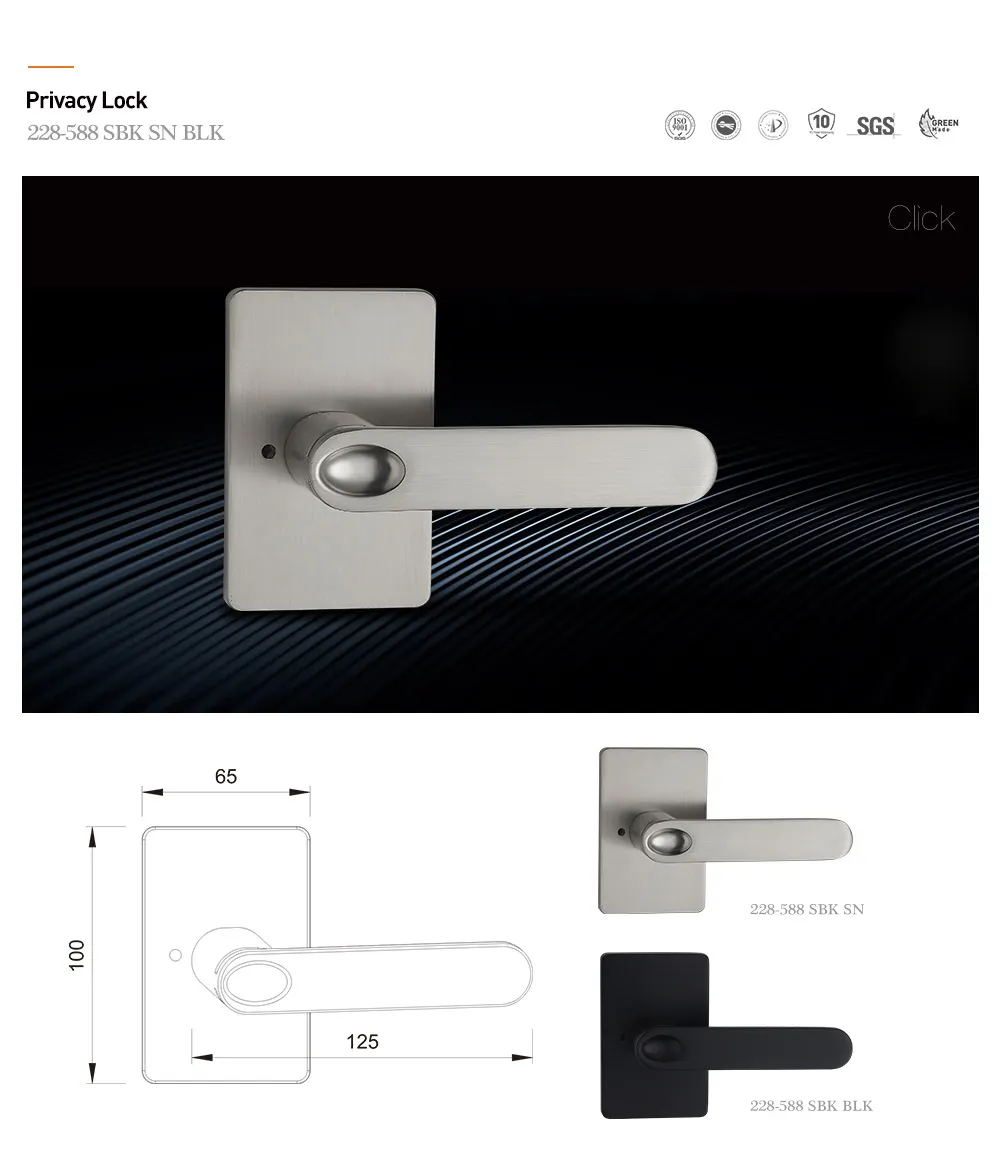 Cerraduras de puerta de seguridad para niños de lujo de estilo europeo cerradura de puerta de bronce antiguo Hardware manija de palanca de puerta de dormitorio Interior