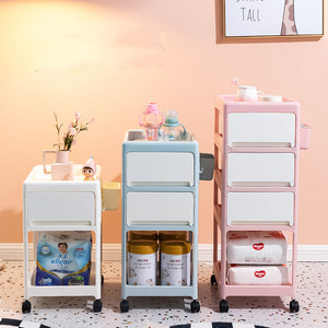 Henry em bé của tay xe & xe đẩy ngăn kéo lưu trữ nhựa thực phẩm Xe Đẩy giỏ hàng di chuyển lưu trữ giá với lỗ Hội Đồng Quản trị bên giỏ - Product Image 5