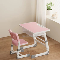 Conjunto de Silla y Escritorio Individual Moderno y Resistente para Estudiantes, Muebles Metálicos para Biblioteca, para Uso Escolar