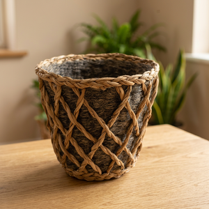 Direct Export Bangladesh Factory Sustainable Eco-Friendly Foldable Galvanized Finish Adjustable Reusable Jute Planter <b>Pot</b> 3kg - Product Image 3