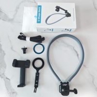 Support de téléphone magnétique multifonctionnel pour le cou, support de caméra sport flexible et portable pour les sports de plein air, la conduite et les téléphones mobiles