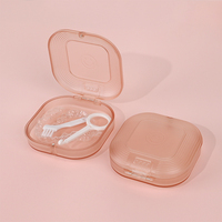 Boîte d'aligneur dentaire en plastique, boîte d'aligneur transparente, boîte de rangement pour prothèse dentaire, boîte d'aligneur