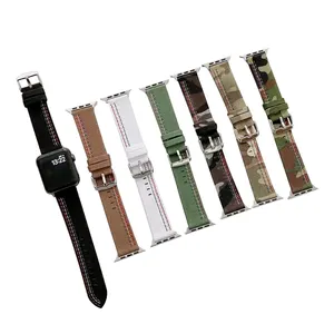 For Watch Band 38mm/40mm/42mm/44mm Sports watch bands strap camouflage watch Woven canvas strap