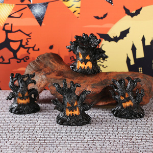 Nouvelle décoration d'Halloween, arbre démoniaque en résine, article décoratif en résine lumineux à LED - Cadeau créatif d'Halloween - Product Image 3