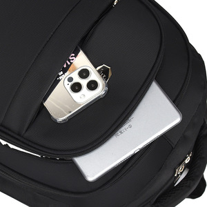 Laptop <b>Backpack</b> For Men <b>Large</b> <b>Capacity</b> Business Travel Solid Color Gray Shoulder Straps Summer 2023 - Product Image 2