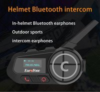 Système d'intercom sans fil pour casque de moto, étanche IP67, à réduction de bruit, pour sports de plein air, accessoires de moto