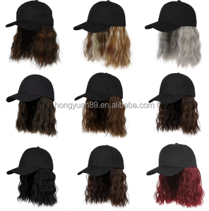 หมวกเบสบอลสำหรับผู้หญิงผมสังเคราะห์ผมหยิกสั้นปรับได้ - Product Image 6