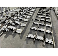 Bandeja de escalera de acero inoxidable y aluminio galvanizado en caliente al por mayor, soporte ligero para cables eléctricos para edificios comerciales