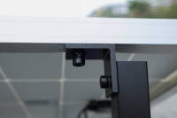 Système de suivi solaire à un axe avec portée de suivi de 60 degrés, support de montage automatique pour panneaux solaires, 90 modules, galvanisé à chaud