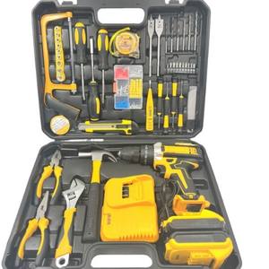 Kit de herramientas multifuncionales para el hogar, juego combinado de <span class=keywords><strong>taladro</strong></span> eléctrico inalámbrico mecánico artesano, juego de herramientas de carpintería, recién llegados - Product Image 5