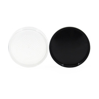 Échantillon gratuit 20g/50g emballage de caisse de poudre en vrac de cosmétiques récipient de poudre en plastique transparent rond ventes personnalisées