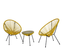 Chaise œuf Acapulco ovale moderne et portable, empilable, en rotin, pour l'extérieur, personnalisable – Meilleures ventes