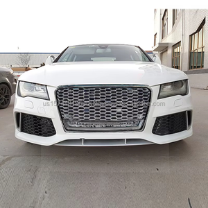 Precio de fábrica, actualización de piezas de automóviles, reacondicionamiento a RS7, rejilla de malla de nido de abeja cromada con marco inferior para Audi A7 RS7 C7 2009-2015 - Product Image 6