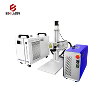 Machine de marquage par gravure laser UV modèle portable 3W 5W 10W pour bouteille de vin en verre avec accessoire rotatif