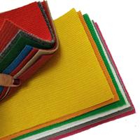 Tapis en Polyester multi-couleurs, lot de 10 pièces, côtelé d'extérieur, non tissé, aiguille pointue, pour exposition