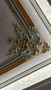 Modanatura Decorativa in PU OB-2104 con Texture a Intarsio, Motivo Geometrico Continuo, Ecologica, Resistente all'Umidità e alla Decomposizione - Product Image 3