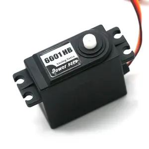 Servo analógico Power HD 6,7Kg 43G con rodamientos dobles de engranaje de plástico 25T para coche Rc