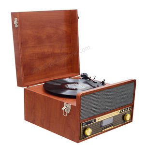 Offre Spéciale maison Gramophone <span class=keywords><strong>vinyle</strong></span> tourne-disque avec haut-parleurs intégrés 3 vitesses Usb Sd Record <span class=keywords><strong>Bluetooth</strong></span> tourne-disque - Product Image 3