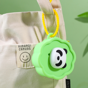 Colgante de silicona de <span class=keywords><strong>conejo</strong></span> de dibujos animados con diseño DIY, tipo llavero y bolsa con cremallera, para monedas, auriculares y almacenamiento, para mochila y bolso - Product Image 3