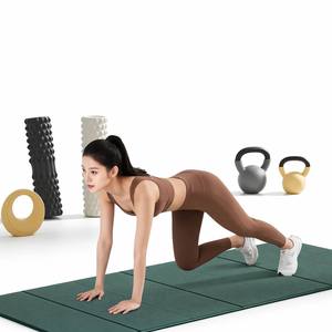 <span class=keywords><strong>Tapis</strong></span> <span class=keywords><strong>de</strong></span> sol multifonctionnel pour exercices à domicile, antidérapant, pliable, pour plank, étirements, yoga, pilates et entraînement en salle <span class=keywords><strong>de</strong></span> sport - Product Image 2