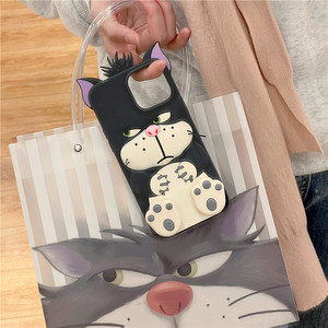 Funda protectora Lucifer Cat <span class=keywords><strong>Pop</strong></span>-<span class=keywords><strong>Socket</strong></span> para <span class=keywords><strong>iPhone</strong></span> 17 16 15 14 13 12 <span class=keywords><strong>11</strong></span> <span class=keywords><strong>Pro</strong></span> Max <span class=keywords><strong>Pro</strong></span> Plus funda de silicona para teléfono a prueba de caídas - Product Image 3