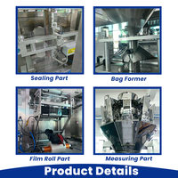 Machine d'emballage verticale à têtes multiples pour riz, snacks, granulés, bonbons gélifiés,haricots,popcorn,sachet coussin 1kg